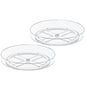 2 Pack 10 Inch Lazy Susan Turntable Organizer, Clear Rotating Spice Rack for Cabinet, Pantry, Kitchen Countertop and Fridge, Non-Slip Acrylic Spinning Tray for Bathroom Vanity - size: 10inch - 2 Pack