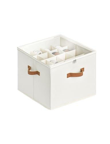 StorageWorks Shoe Organizer for Closet, Shoe Storage Cubby Containers with Adjustable Dividers and Clear Cover, Fits up to 16 Pairs, Foldable Shoe Storage Box for Closet, Entryway, Beige - color: Beige, size: Medium