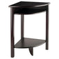 LISO Stylish Corner Desk for Home Office Space-Saving Design for Small Rooms or Apartments Ideal for Computers Laptops or Writing Tasks Durable Wood Construction with Espresso Finish