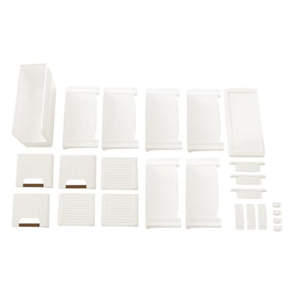 3 Tier Mobile Storage Cart, Modern White Slim Rolling Storage Cabinet with Wheels, Compact Organizer Cart for Kitchen Bathroom Bedroom Office (3 Drawer) - size: 3 Drawer