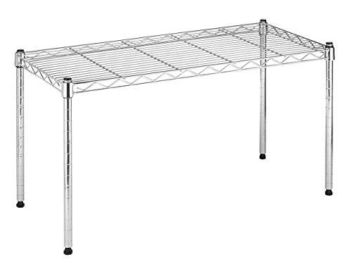 Whitmor 1 Tier Shelving Units, Wire Rack Storage Organizer, 30" L x 14" W x 15" H, Chrome - color: Sliver, size: 1-TIER,30"L x 14"W x 15"H