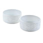 SPUNKYJUNKY Ceramic Dog and Cat Bowls 2 Pack, 5.1'' Dog and Cat Food Water Double Feeding Bowls Non-Slip for Cats and Puppy Small Sized Breed Dogs Microwave Dishwasher Safe - 13.5 OZ, 2pcs, Paw White - color: Paw White - Only Bowls*2, size: 5.1 in - 1.7 c