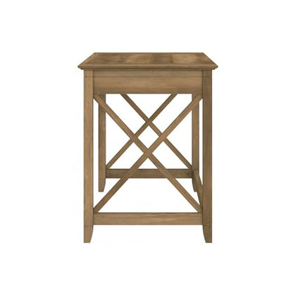 Bush Home Key West 48W Writing Desk in Reclaimed Pine - color: Reclaimed Pine, size: 48W