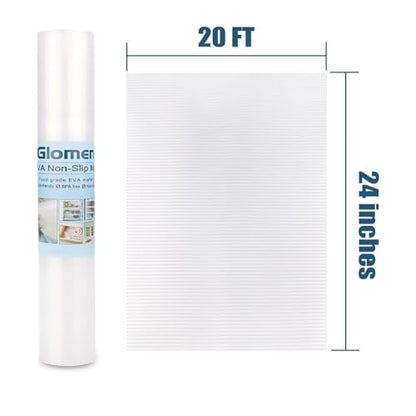 Shelf Liner, Non-Slip Cabinet Liner, Washable Oil-Proof for Kitchen Cabinet, Shelves, Refrigerator, Storage, Desks, 24 Inches x 20 FT, Non Adhesive Drawers Liner (24 Inches x 20 FT, Thickened)… - size: 24"W x 240"L