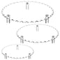 Lineshading 3 Pcs Scalloped Acrylic Display Riser Clear Scalloped Stand Clear Pedestal Riser Board for Cake Plant Dessert Jewelry Collectible Cupcake Figure Wedding Birthday Party Decor(5'', 6'', 8'') - size: 6'',8'',10'', style: Scalloped