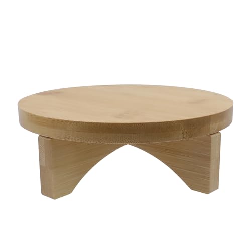Oedema 6 Inch Round Solid Wood Flower Plant Stand | Mid Century Modern, Indoor Use, Desktop & Office Decor, Small Plants Display Riser, Decor Planter Stand - size: 6inch/153mm