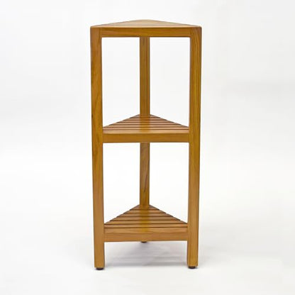 Asta Zini 3-Tier Free Standing Corner Shelf, Bathroom Corner Stand, Fully Assembled, TB-134
