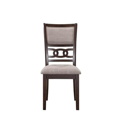 New Classic Furniture Gia Dining Chairs, Set of 2, Cherry Brown - color: Cherry, size: Set of 2, style: Dining Chair