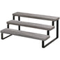 YINMIT Wooden Display Riser Stand, Tiered Perfume and Cologne Organizer Stand, 3 Tier Spice Rack Organizer, Rustic Display Shelf for Candles (3 Tier,Grey) - color: 3 Tier,Grey
