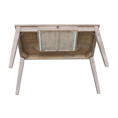 International Concepts Writing Desk with Drawer - color: Washed Gray Taupe