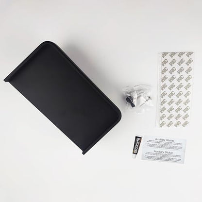 Toilet Paper Holder with Phone Shelf, Adhesive or Screw Wall Mount Toilet Tissue Roll Holder-Black - color: Black