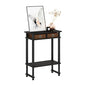 Furinno Turn-N-Tube Tall-Wide Hallway Console Table with Bin, Espresso/Brown - color: Espresso/Brown, size: 1-Pack