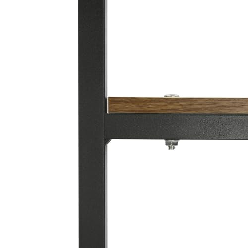 Over Washer and Dryer Shelves,Dryer Storage Shelf,3 Tiers Laundry Room Storage and Organizer Standing Shelf,Height Adjustable Laundry Room Shelves, Load-Bearing Capacity 22lbs (Black+ Oak) - color: Black+ Oak