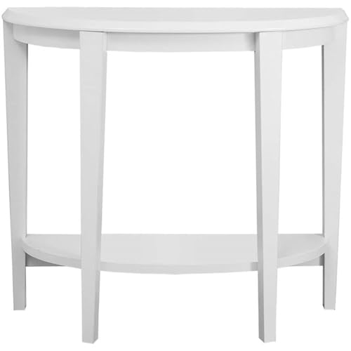 Monarch Specialties Console Table - Narrow Entry Table, 36” L (White) - color: White