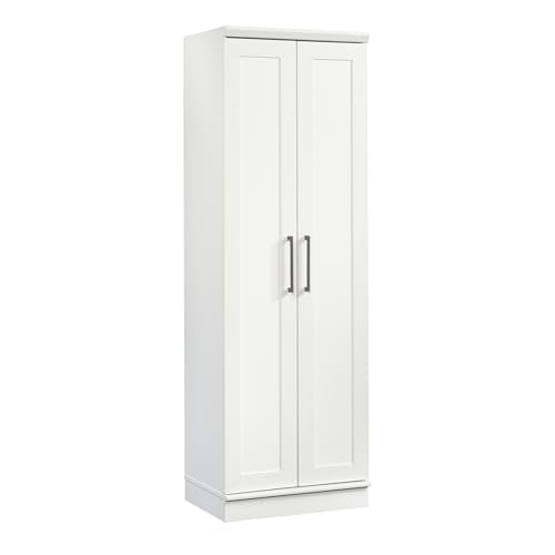 Sauder HomePlus Storage Cabinet/ Pantry cabinets, Soft White finish - color: Soft White