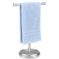 Hand Towel Holder Stand, Free Standing Towel Rack Stand with Stainless Steel Base, Rust-Proof Towel Bar for Bathroom Kitchen Countertop (Brushed Nickel) - color: Brushed Nickel
