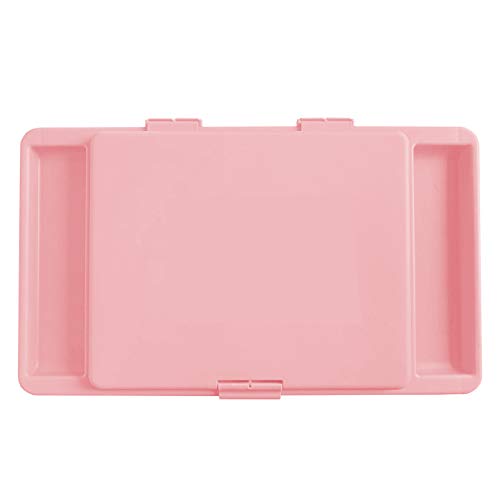 Loddie Doddie Lap Desk, Folding Desk, Portable Table, Blush, 9.75" x 12" | Trays & Pocket Keep Essentials Close, 2 lb Easy to Carry, Sturdy Plastic & Alloy Steel, Bed Desk, Bed Tray, Lap Desk for Kids - color: Blush