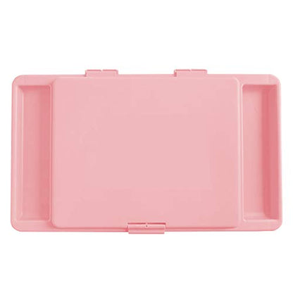 Loddie Doddie Lap Desk, Folding Desk, Portable Table, Blush, 9.75" x 12" | Trays & Pocket Keep Essentials Close, 2 lb Easy to Carry, Sturdy Plastic & Alloy Steel, Bed Desk, Bed Tray, Lap Desk for Kids - color: Blush