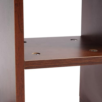 Wall Mounted Bookshelf with Moveable Cabinets, Multifunctional Folding Floating Desk, Fold Down Laptop Table with Storage Shelves for Bedroom Study Room Space Saving Small Space Garage (Walnut) - color: Walnut