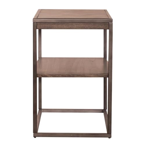 Liberty Furniture Jamestown Wood Top Chair Side Table with Pull Out Tray for Living Room - Tobacco - size: Chair Side Table