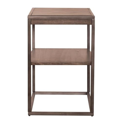 Liberty Furniture Jamestown Wood Top Chair Side Table with Pull Out Tray for Living Room - Tobacco - size: Chair Side Table