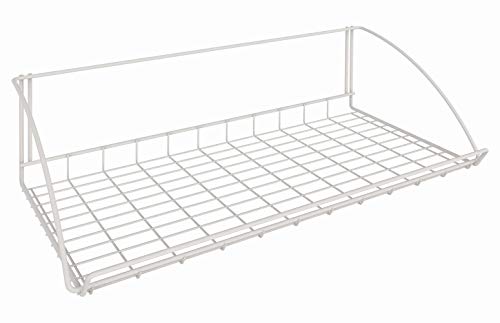 ClosetMaid 8279 24-Inch Wide Laundry Utility Hanger Shelf, White - size: 24-inch