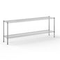 14" Deep x 72" Wide x 27" Height Wire Shelving Kit | 2-Tier | NSF Commercial Storage Rack Unit - size: 14" Deep x 72" Wide