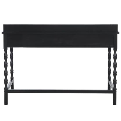 SAFAVIEH Home Collection Astaroth Matte Black 2-Drawer Computer Table Office Writing Desk - color: Matte Black