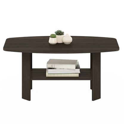 Furinno Simple Design Coffee Table, Dark Brown - color: Dark Brown, size: Coffee Table