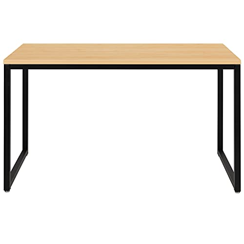 Flash Furniture Industrial Desk, 47", Maple/Black | Commercial Grade, Home Office Desk, Writing Desk, Easy Assembly - color: Black, size: 47 Inch