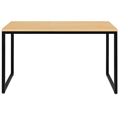 Flash Furniture Industrial Desk, 47", Maple/Black | Commercial Grade, Home Office Desk, Writing Desk, Easy Assembly - color: Black, size: 47 Inch