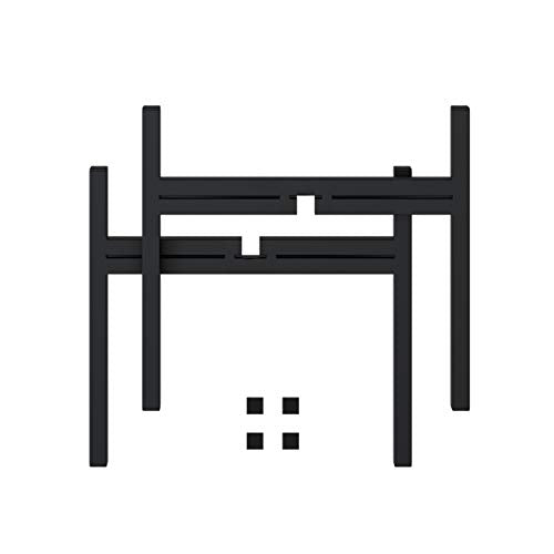FaithLand Mid Century Plant Stand Indoor Outdoor (EXCLUDING 8" Plant Pot), Metal Planter Stand, Potted Plant Holder, Black, Hold Up to 8 Inch Planter - Upgraded Design - size: 8 inch