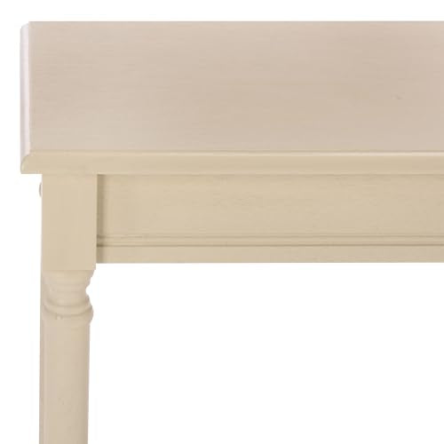 SAFAVIEH Furniture - Tinsley Rectangle Console Table - Sand - Solid Wood - Farmhouse Turned-Leg Design - Ideal for Entryway, Living Room, Hallway, 28" W x 11.75" D x 28" H (CNS5724E) - color: Sand