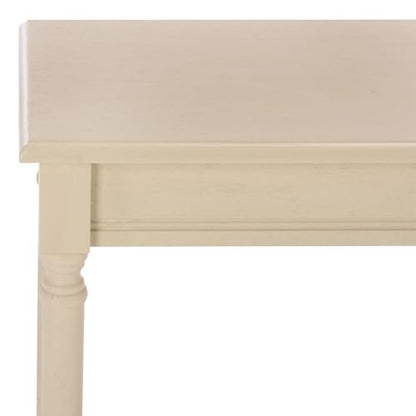 SAFAVIEH Furniture - Tinsley Rectangle Console Table - Sand - Solid Wood - Farmhouse Turned-Leg Design - Ideal for Entryway, Living Room, Hallway, 28" W x 11.75" D x 28" H (CNS5724E) - color: Sand