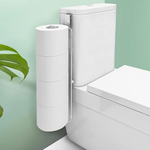 Conworld Toilet Paper Storage for 4 Roll Tissue, Over The Tank Toilet Paper Holder, Stainless Steel Rustproof Toilet Paper Holder Wall Mount, for Rv, Bathroom Storage and Organization, Silver, 1 Pack - color: Silver,hold 4 Rolls-1 Pcs