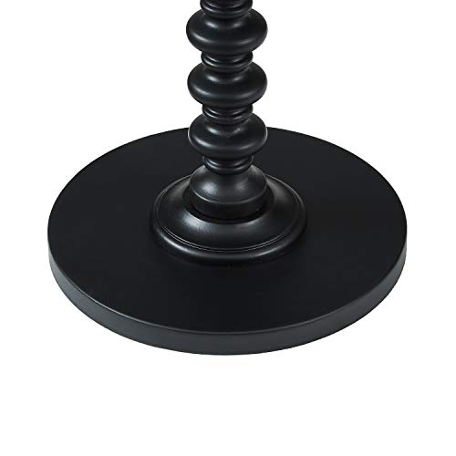 Powell Furniture Round Spindle Table, Black 17 x 22.25 x 17 - color: Black