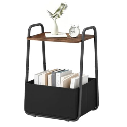 Collection - Side Table,Small End Table for Living Room, Metal Frame Nightstand,Entryway Table, for Bedroom& Bathroom& Outdoor& Office