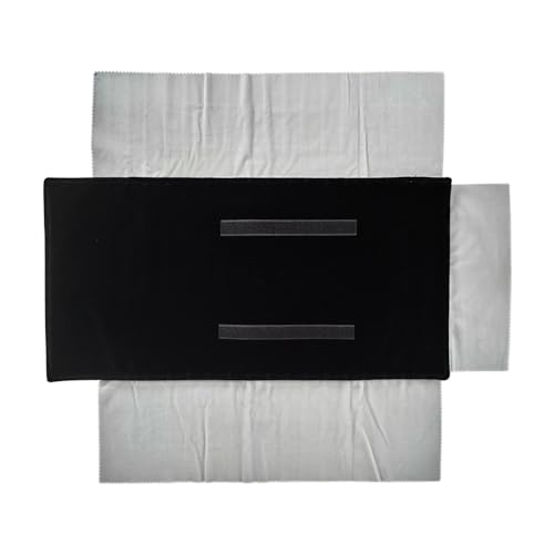 Velvet Travel Jewelry Case Roll Bag Organizer for Necklace Bracelet Earrings Ring (Black) (Black and Grey) - color: Black and Grey