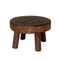 Wood Plant Stands Indoor Outdoor, 9cm/3.5 Tall Plant Holder Wooden Stool Display Stand Flower Pot Stand Small Round Side Plant Table Planter Stands for Indoor Plants (Brown, 17cm)