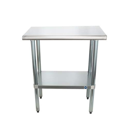kps Stainless Steel Work Table with Undershelf – 14" x 36" NSF Certified Compact Prep Table for Commercial Kitchen, Bakery, or Food Truck