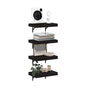 Furinno Tanna Floating Shelves for Wall Set of 4, 15-Inch Wall Shelf, Triple Thick Floating Mounted Shelf, for Bathroom, Home Office, Living Room, Tobacco Oak - color: Tobacco Oak