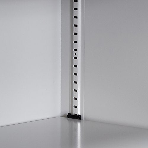 HON Brigade Metal Bookcase - Bookcase with Six Shelves, 34-1/2w by 12-5/8d by 81-1/8h, Light Gray (HS82ABC) - color: Light Gray, size: 6 Shelves