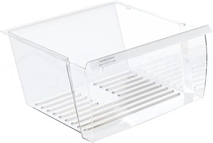 Lifetime Appliance Parts 2188656 Crisper Bin (Upper) Compatible with Whirlpool Refrigerator | Fridge Drawers | Kenmore Refrigerator Parts | Whirlpool Shelf Replacement - WP2188656