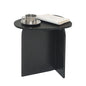 AWASEN Black Side Table, Small Triangle End Table Living Room, Black | Modern Accent Table with Unique Tabletop, Mini Bedside Table for Small Spaces - color: Black