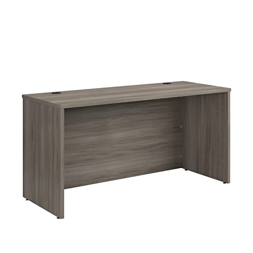 OfficeWorks by Sauder Affirm 60 X 24 Desk Shell/cred/Return, Hudson Elm Finish - color: Hudson Elm