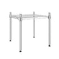 Simple Deluxe 1-Tier Shelving Unit, 15" W x 13.8" D x 15" H Wire Metal Stackable Storage, Chrome - size: 1-Tier, 15"W x 13.8"D x 15"H, style: 1 Pack