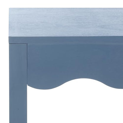SAFAVIEH Home Collection Lilith Blue Square Wave Accent Table - color: Blue
