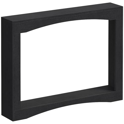 Narrow Console Table, 5.9'' Thin Entryway Table, Behind Couch Table for Small Spaces, Small Farmhouse Hallway Table, for Living Room, Hallway, Foyer, Black CT19BK - color: Black