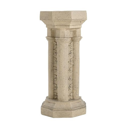 Pedestal Column Plant Stand, 23.25 Inch, Indoor and Outdoor