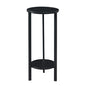 Convenience Concepts Graystone 2 Tier Tall Plant Stand 31" - Industrial Stand for Plants, Vases, and Antiques, Urban Modern Design for the Living Room, Hallway, Entryway, Black/Black - color: Black/Black